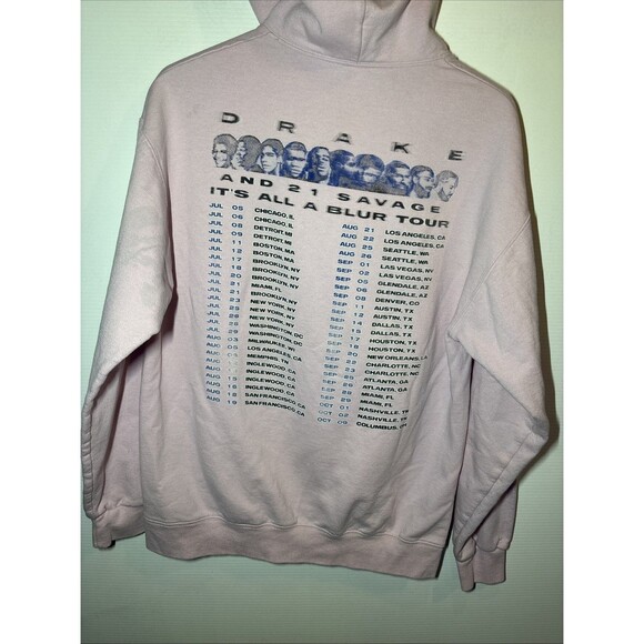 Large Drake and 21 Savage It’s All A Blur Tour Concert Sweatshirt Pullover - Picture 6 of 7